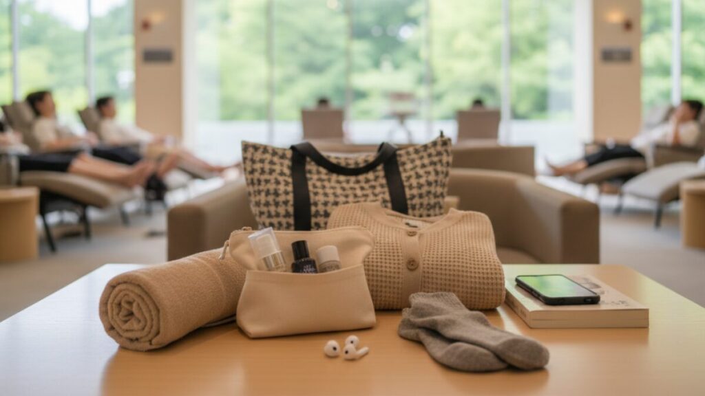 スーパー銭湯で役立つ持ち物【女性応用編】