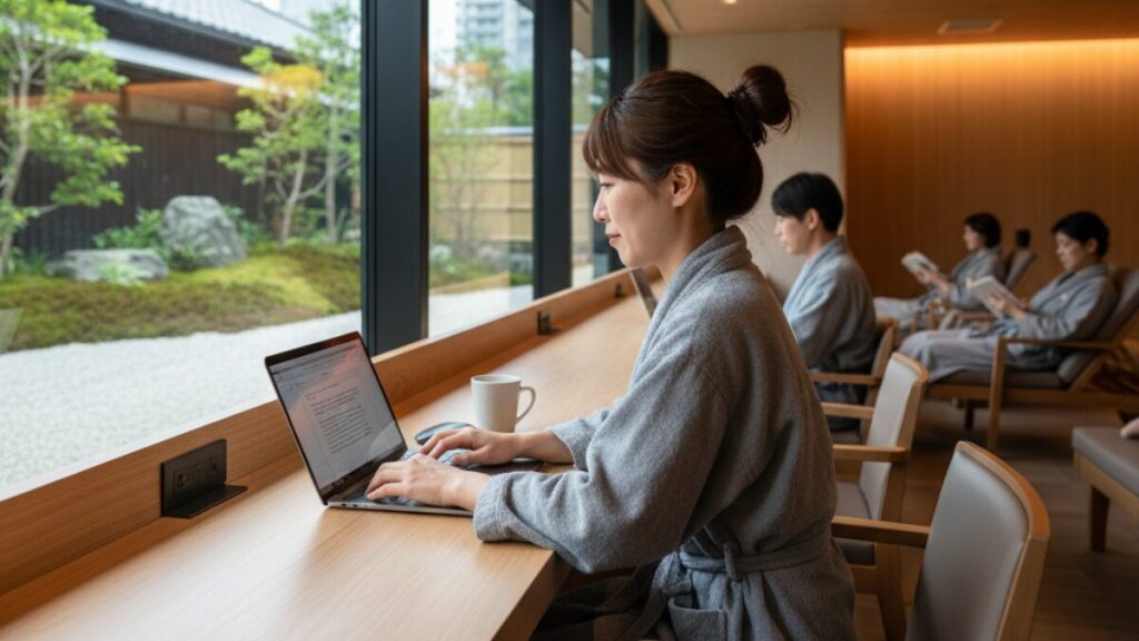 スーパー銭湯でテレワーク！東京のおすすめ施設